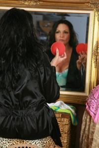 ginaraemichaels.com - Gina selfing gagging in mirror photos thumbnail